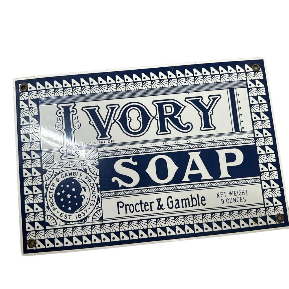 Vtg Ivory Proctor and Gamble Sign